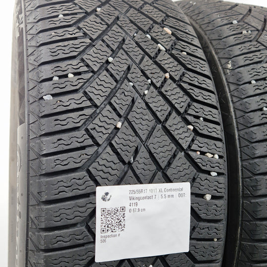 Käytetty: 225/55R17 101T XL Continental Vikingcontact 7