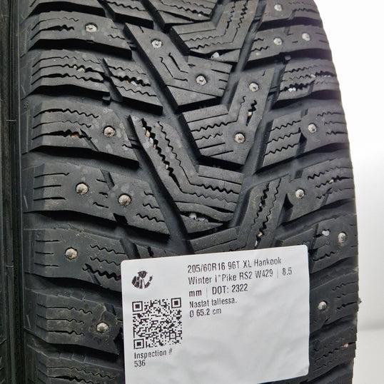 Käytetty: 205/60R16 96T XL Hankook Winter I*Pike RS2 W429