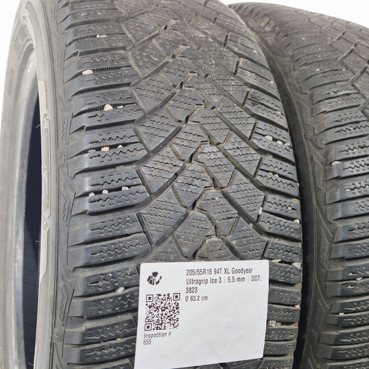 Käytetty: 205/55R16 94T XL Goodyear Ultragrip Ice 3