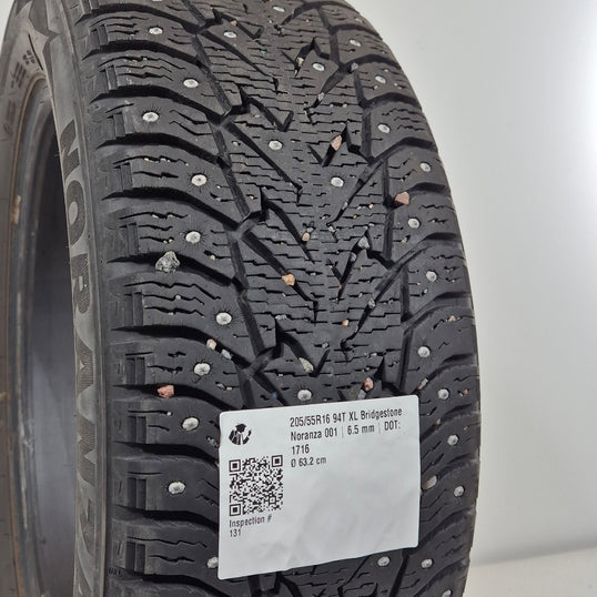 Käytetty: 205/55R16 94T XL Bridgestone Noranza 001