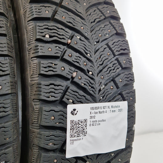 Käytetty: 185/65R15 92T XL Michelin X-Ice North 4
