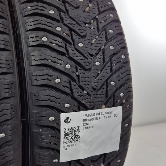 Käytetty: 175/65R15 88T XL Nokian Hakkapeliitta 8