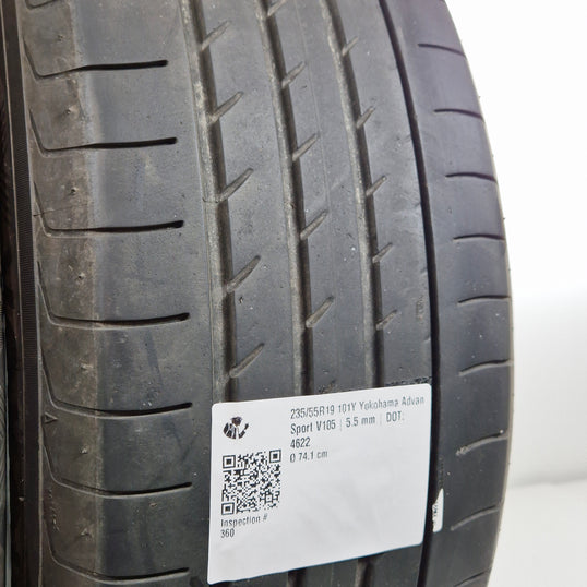 Käytetty: 235/55R19 101Y Yokohama Advan Sport V105