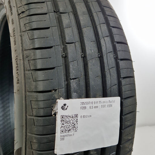 Käytetty: 205/55R16 91H Minerva Radial F209