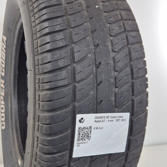 Käytetty: 235/60R15 98T Cooper Cobra Radial G/T