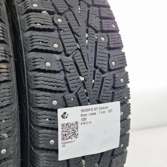 Käytetty: 185/65R15 92T Cordiant Snow-cross