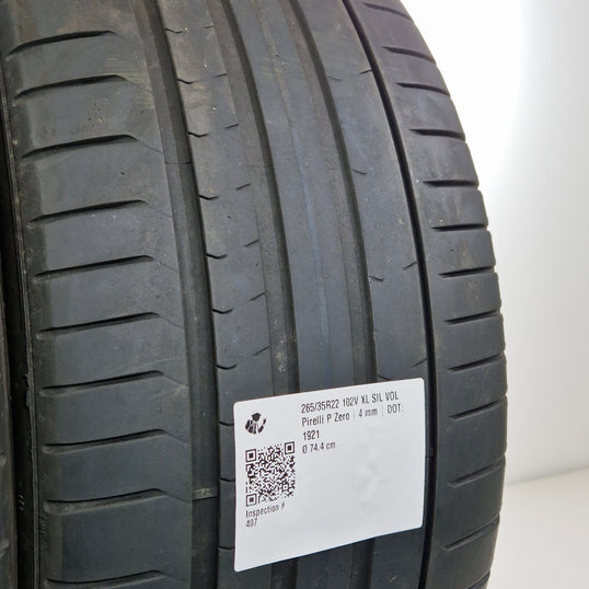 Käytetty: 265/35R22 102V XL SIL VOL Pirelli P Zero