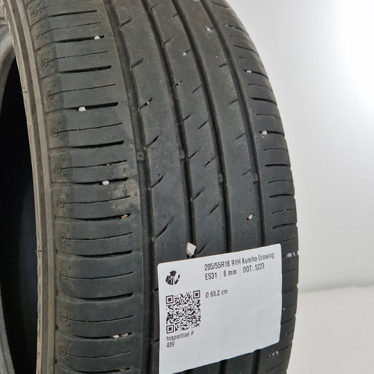 Käytetty: 205/55R16 91H Kumho Ecowing ES31