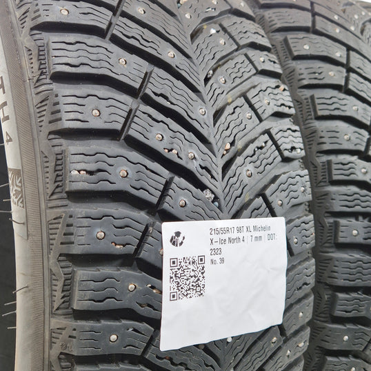 Käytetty: 215/55R17 98T XL Michelin X-Ice North 4
