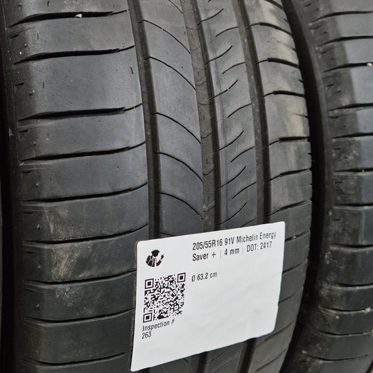Käytetty: 205/55R16 91V Michelin Energy Saver +