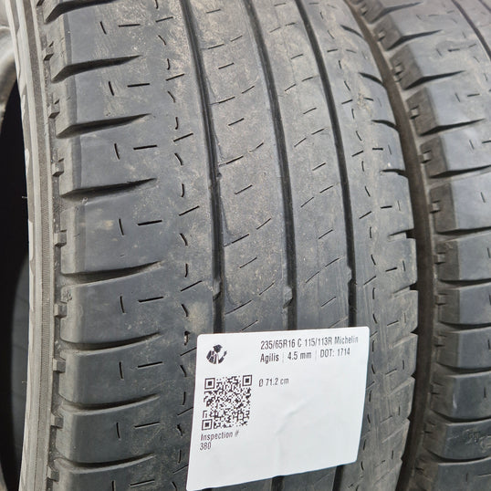 Käytetty: 235/65R16 C 115/113R Michelin Agilis
