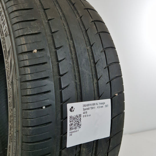 Käytetty: 245/40R19 98W XL Triangle SporteX TSH11