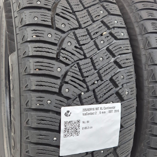 Käytetty: 205/60R16 96T XL Continental IceContact 2