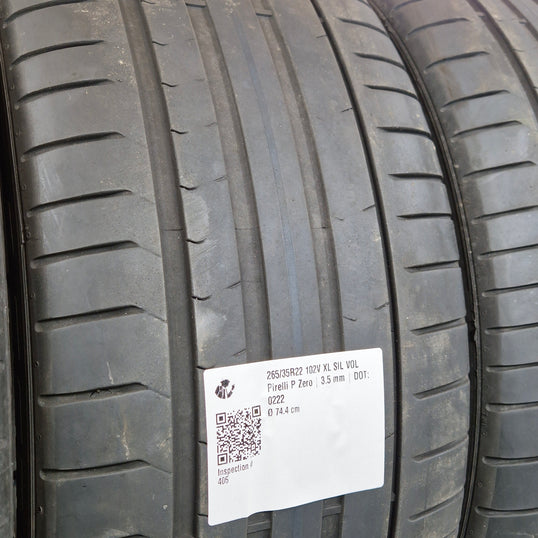 Käytetty: 265/35R22 102V XL SIL VOL Pirelli P Zero
