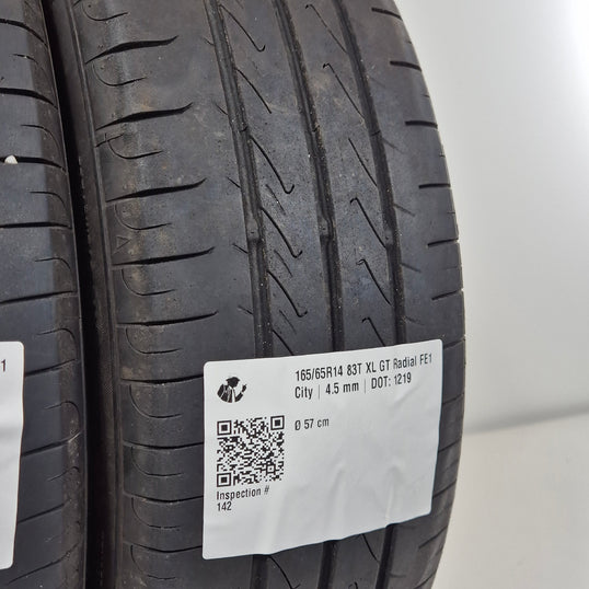 Käytetty: 165/65R14 83T XL GT Radial FE1 City