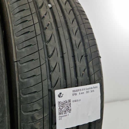 Käytetty: 195/65R15 91H Goodride Radial SP06