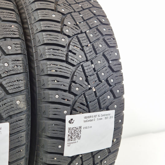 Käytetty: 185/65R15 92T XL Continental IceContact 2