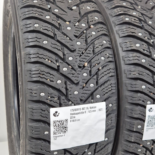 Käytetty: 175/65R15 88T XL Nokian Hakkapeliitta 8