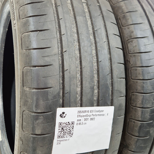 Käytetty: 205/60R16 92V Goodyear EfficientGrip Performance