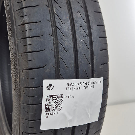 Käytetty: 165/65R14 83T XL GT Radial FE1 City