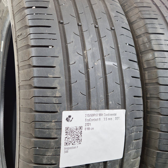 Käytetty: 215/60R17 96H Continental EcoContact 6