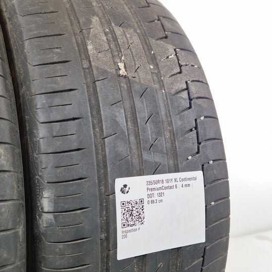 Käytetty: 235/50R18 101Y XL Continental PremiumContact 6