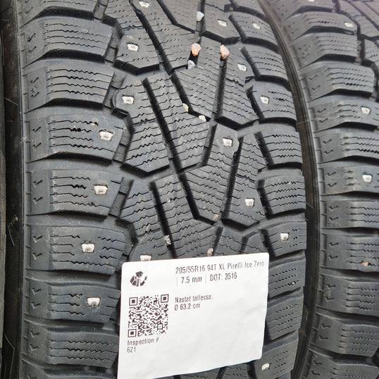 Käytetty: 205/55R16 94T XL Pirelli Ice Zero