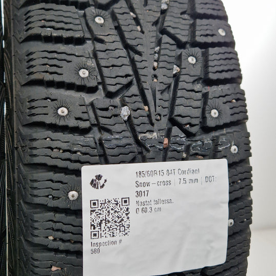 Käytetty: 185/60R15 84T Cordiant Snow-cross