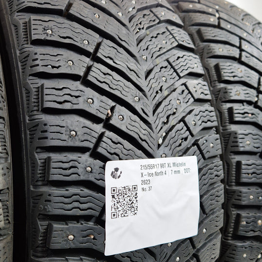Käytetty: 215/55R17 98T XL Michelin X-Ice North 4