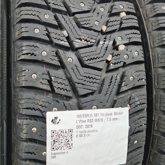 Käytetty: 185/60R15 88T Hankook Winter I*Pike RS2 W429