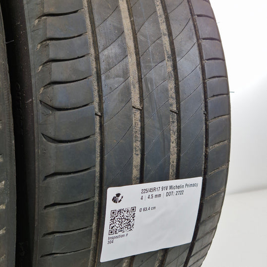 Käytetty: 225/45R17 91V Michelin Primacy 4