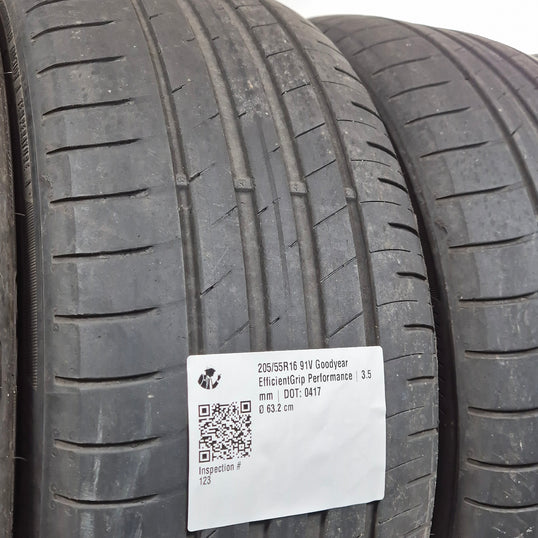 Käytetty: 205/55R16 91V Goodyear EfficientGrip Performance