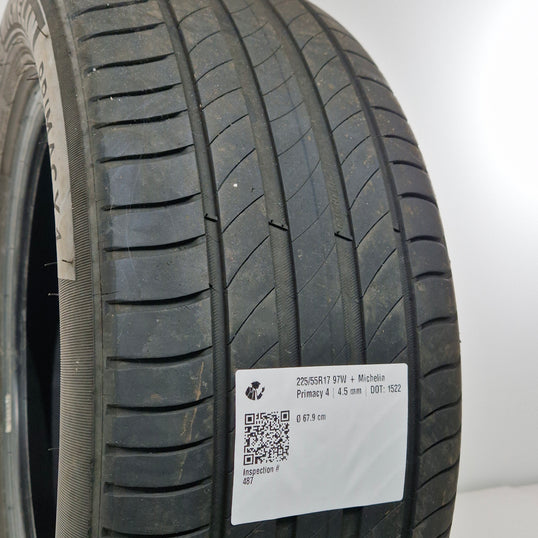 Käytetty: 225/55R17 97W + Michelin Primacy 4