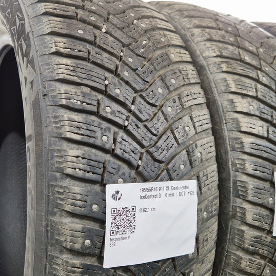 Käytetty: 195/55R16 91T XL Continental IceContact 3