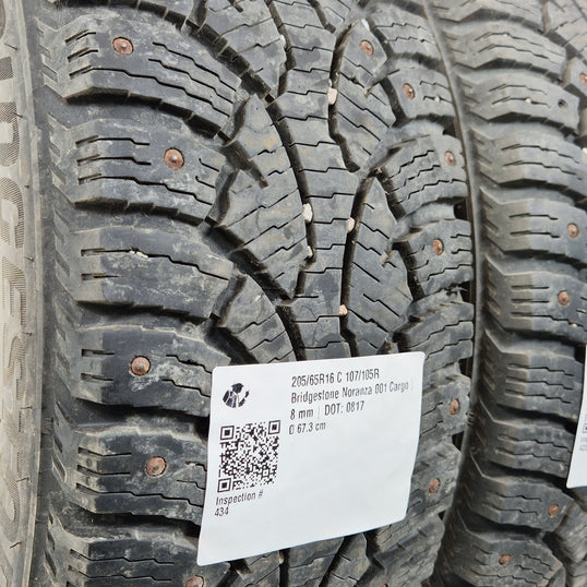 Käytetty: 205/65R16 C 107/105R Bridgestone Noranza 001 Cargo