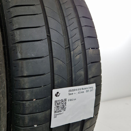 Käytetty: 205/55R16 91V Michelin Energy Saver +