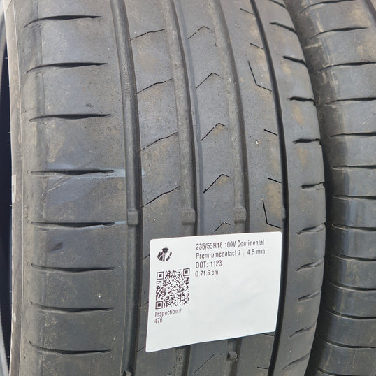 Käytetty: 235/55R18 100V Continental Premiumcontact 7