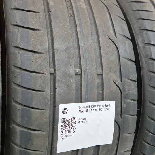 Käytetty: 245/50R18 100W Dunlop Sport Maxx RT