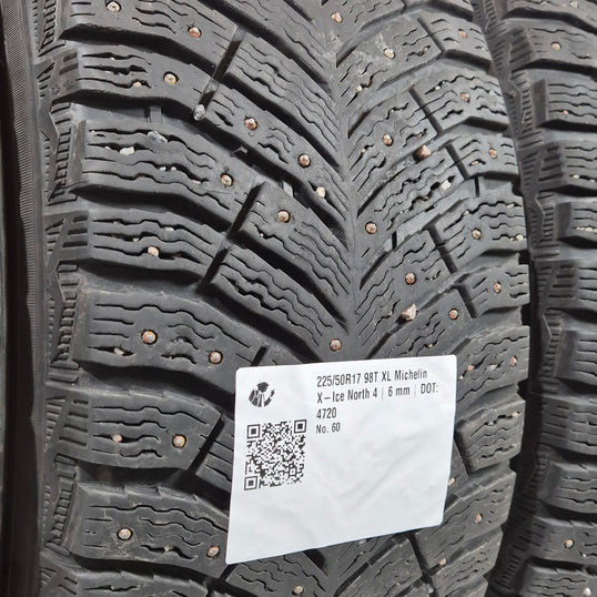 Käytetty: 225/50R17 98T XL Michelin X-Ice North 4
