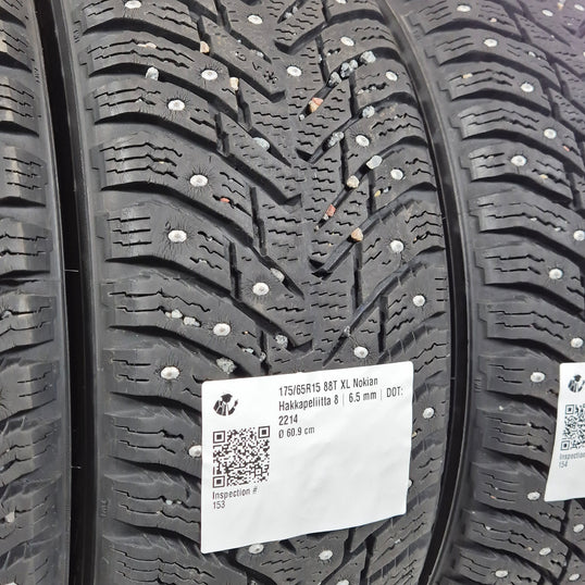 Käytetty: 175/65R15 88T XL Nokian Hakkapeliitta 8