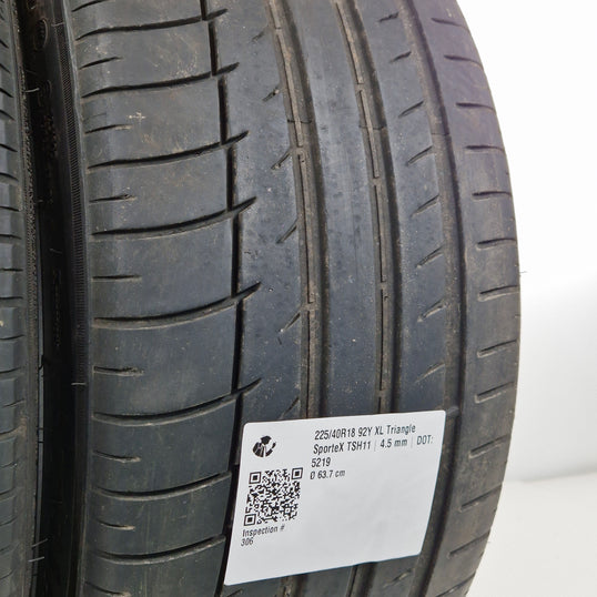 Käytetty: 225/40R18 92Y XL Triangle SporteX TSH11