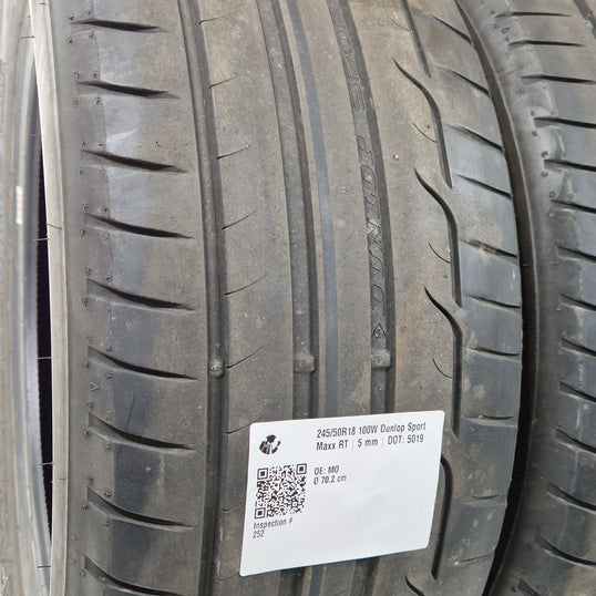 Käytetty: 245/50R18 100W Dunlop Sport Maxx RT