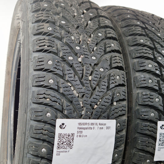 Käytetty: 185/60R15 88V XL Nokian Hakkapeliitta 9