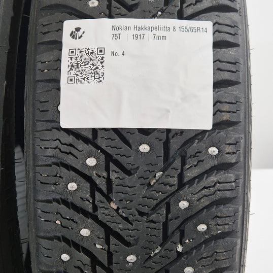 Käytetty: 155/65R14 75T Nokian Hakkapeliitta 8
