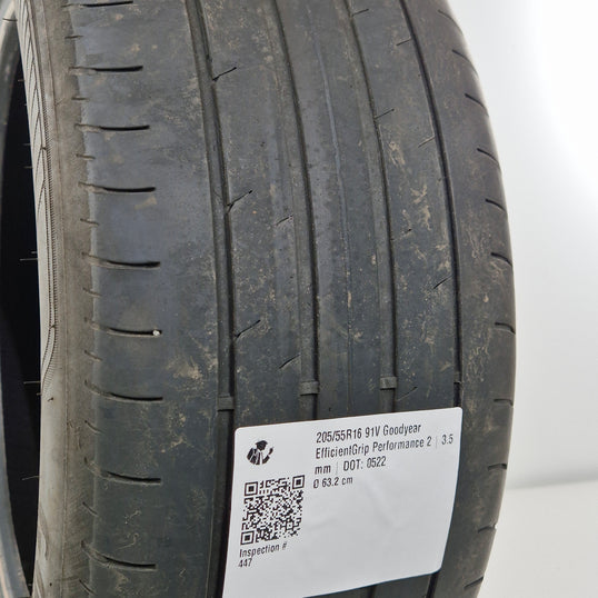 Käytetty: 205/55R16 91V Goodyear EfficientGrip Performance 2