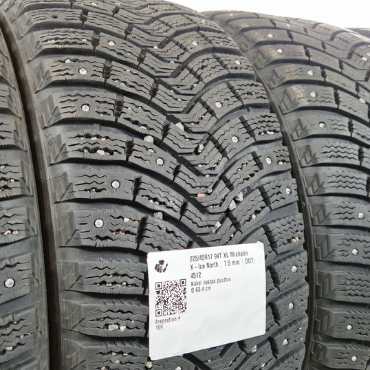 Käytetty: 225/45R17 94T XL Michelin X-Ice North