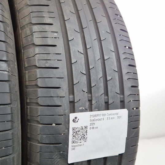 Käytetty: 215/60R17 96H Continental EcoContact 6