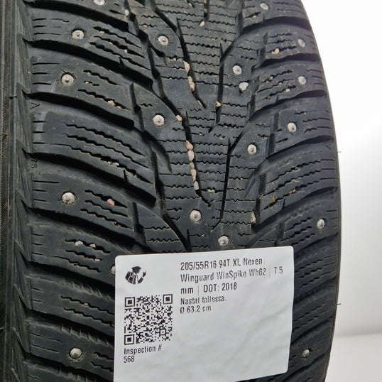 Käytetty: 205/55R16 94T XL Nexen Winguard WinSpike Wh62