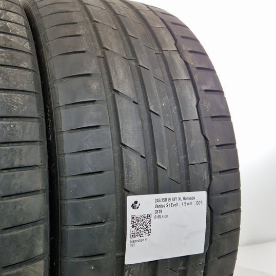 Käytetty: 245/35R19 93Y XL Hankook Ventus S1 Evo3