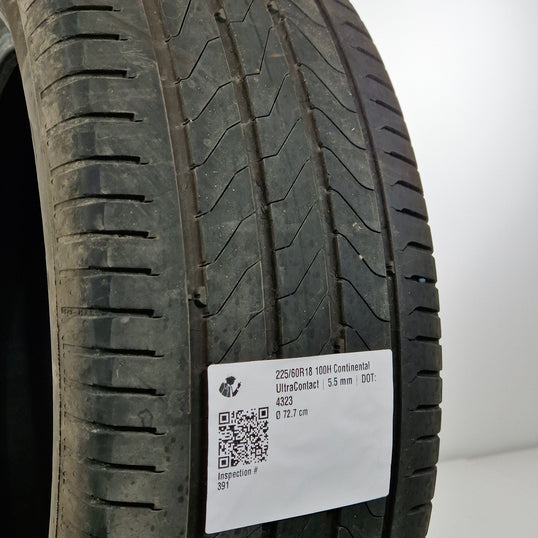 Käytetty: 225/60R18 100H Continental UltraContact